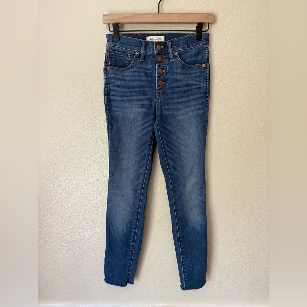 MADEWELL 10” High Rise Skinny Crop Jeans